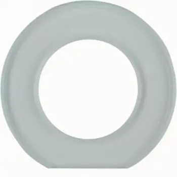 Cadre de recouvrement en verre 1 poste Hager série Glas, transparent, WTD7171GT