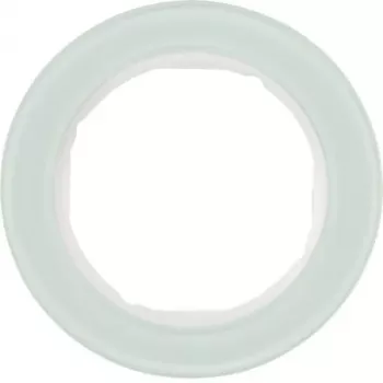 Cadre de recouvrement en verre 1 poste Hager WLD9100GW R.Classic blanc polaire