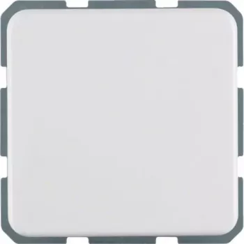 Prise SCHUKO Hager WWS1211PW avec couvercle rabattable et protection accrue contre les contacts, encastrée, blanc polaire brillant