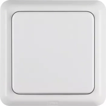 Prise SCHUKO Hager WWG1111PW avec couvercle rabattable et cadre WG UP IP44 blanc pur