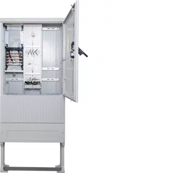 Colonne de raccordement de compteur Hager plastique IP44 100A 1 emplacement de compteur gris