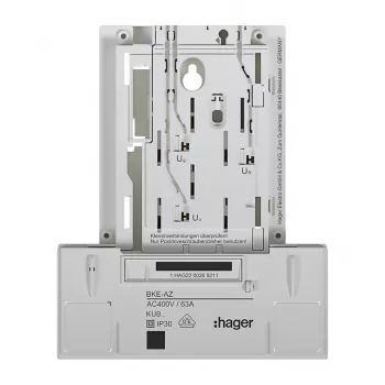 HAGER KU83LHE BKE-A adaptateur d'armoire de comptage version de base 3 phases