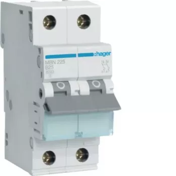 Hager MBN225 disjoncteur miniature 2 pôles B-25A 6kA