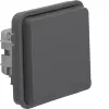 Hager WNA160 mécanisme de prise gris (Schuko type F, 1 poste, 16A, encastré)