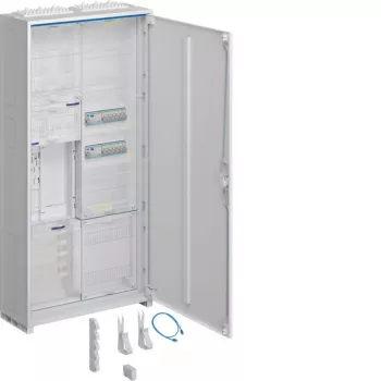 HAGER armoire de comptage complète ZB32ET215W3 1ZP BKE-I APZ 1100mm 2 champs