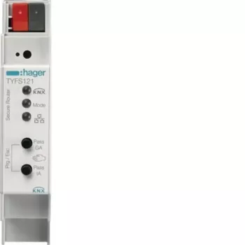 Routeur KNX/IP sécurisé Hager TYFS121