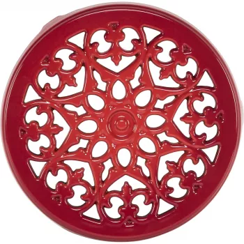 Dessous-de-plat Staub rond 23 cm rouge cerise