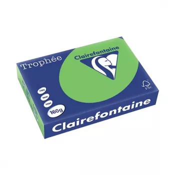 Clairefontaine Trophee Intensiv papier couleur A4 160 g/m², 250 feuilles, vert clair intense