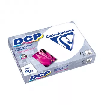 Papier d'impression numérique couleur satiné Clairefontaine DCP 80 g/m² A4 500 feuilles