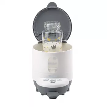 Beaba Bib'expresso 2-en-1 Préparateur de lait infantile et chauffe-biberon blanc
