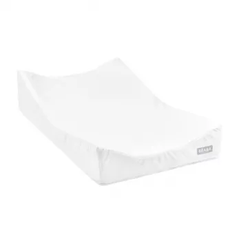 Beaba matelas à langer anatomique souple Sofalange blanc/gris