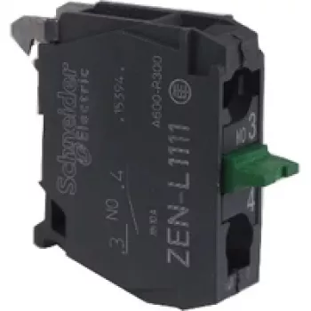 Schneider Electric ZENL1111 Harmony XALD/XALK boîtier vide pour appareils de commande, 1 découpe, polycarbonate, gris clair/jaune, IP66/IP67/IP69/IP69K