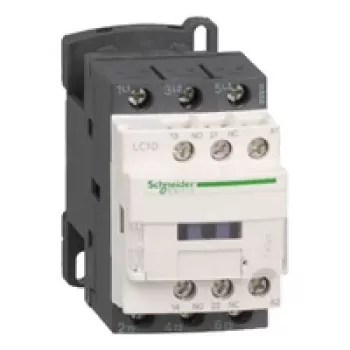 APC Schneider Electric LC1D12BD TeSys D contacteur, 3P, 12A AC-3, bobine 24V DC, 1NO+1NC auxiliaires, bornes à vis