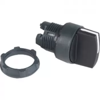 Tête de bouton-poussoir champignon APC ZB5AD2, noire, plastique, Harmony XB5, IP69K, 29 mm, 46 mm