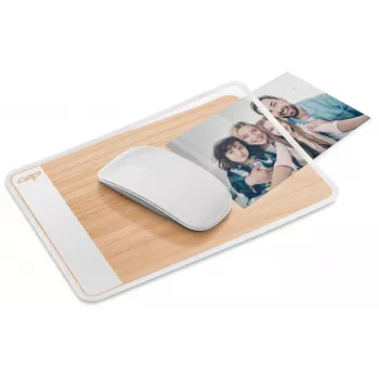 CEP Office Solution tapis de souris, blanc/hêtre
