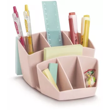 CEP Office Solution Mineral organisateur de bureau 8 compartiments rose poudré polystyrène rectangulaire 143 x 158 mm