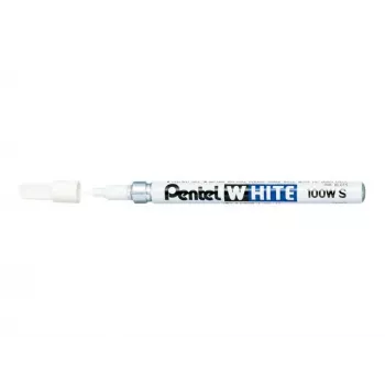Pentel marqueur permanent - blanc - encre pigmentaire - pointe ronde 2,0 mm