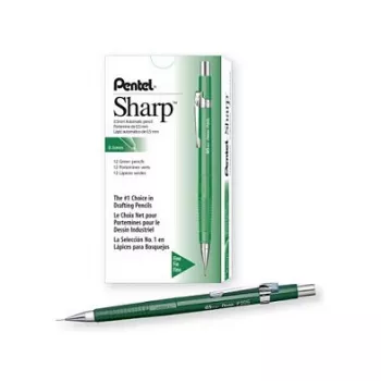 Porte-mine Pentel P205-D, vert, 0,5 mm, lot de 12