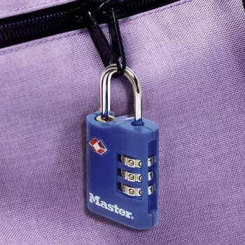 Master Lock lot de 2 cadenas à combinaison TSA, couleurs assorties