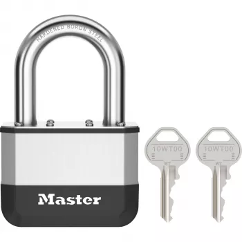 Master Lock Elite cadenas 67 mm en acier laminé avec anse 38 mm, cylindre 5 broches