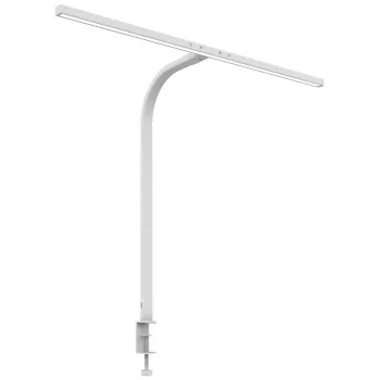 Unilux Strata lampe de bureau LED avec fixation à pince, variable, blanc