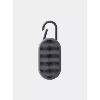Enceinte étanche Lexon Mino T avec support et mousqueton grise LA124G