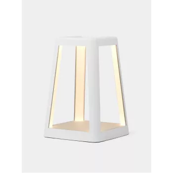 Lampe LED Lexon Lantern avec chargeur sans fil blanche LH94W