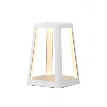Lampe LED Lexon Lantern avec chargeur sans fil blanche LH94W
