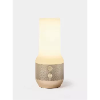 LEXON Terrace+ lampe LED 3-en-1, enceinte Bluetooth, batterie externe 2000 mAh, or LA134D