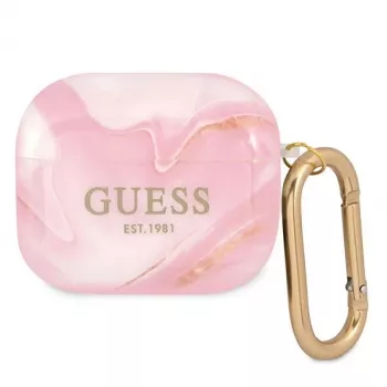 Guess GUA3UNMP Housse pour AirPods 3 rose Marble Collection