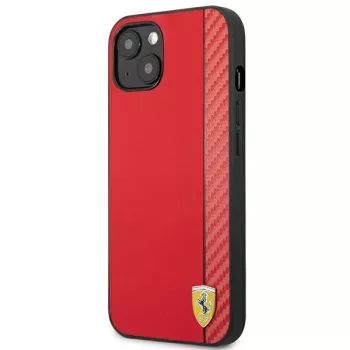 Ferrari On Track Carbon Stripe Hard Case for Apple iPhone 13 mini 5.4 inch Red