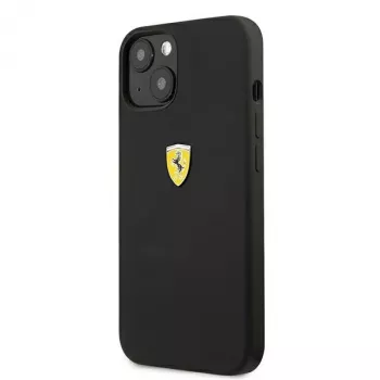 Ferrari FESSIHCP13SBK iPhone 13 mini 5.4 inch Black Hardcase Silicone Back Cover