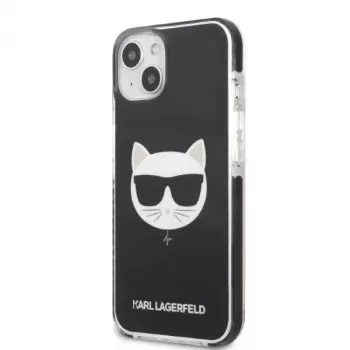 Karl Lagerfeld KLHCP13STPECK Coque rigide noire Choupette Head pour iPhone 13 mini 5,4 inch