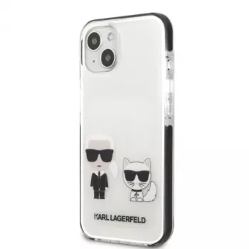 KARL LAGERFELD Coque rigide pour iPhone 13 mini blanche Karl & Choupette