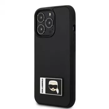 Karl Lagerfeld KLHCP13L3DKPK Coque rigide Ikonik Patch pour iPhone 13 Pro / 13 6,1 pouces - noire