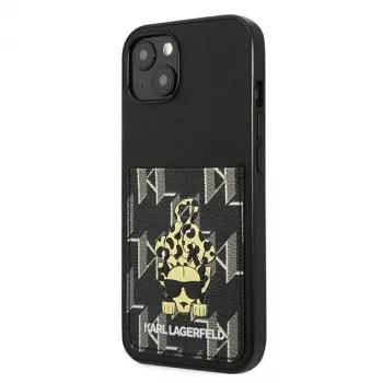 Karl Lagerfeld KF001284 Coque rigide Karlimals Cardslot pour iPhone 13/14/15 6,1 pouces noire