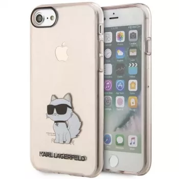 Coque rigide Ikonik Choupette Karl Lagerfeld KLHCI8HNCHTCP pour iPhone 7/8/SE 2020/SE 2022, rose