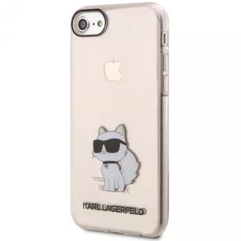 Coque rigide Ikonik Choupette Karl Lagerfeld KLHCI8HNCHTCP pour iPhone 7/8/SE 2020/SE 2022, rose