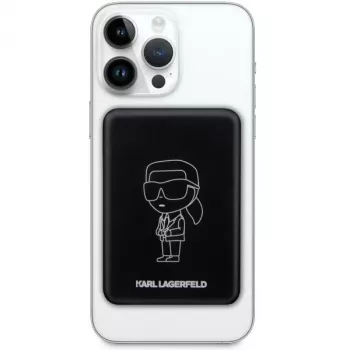 Batterie externe sans fil MagSafe Ikonik Karl Lagerfeld 3000mAh Noir