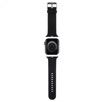 Bracelet de montre 3D Rubber Karl Head Karl Lagerfeld pour Apple Watch 42/44/45/49mm Noir