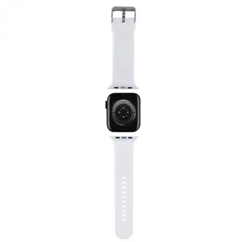 Bracelet Apple Watch 3D Rubber Karl Head Karl Lagerfeld 42/44/45/49mm Blanc