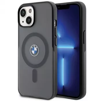 Coque rigide IML Signature MagSafe BMW BMHMP15MDSLK pour iPhone 15 Plus / 14 Plus 6,7 pouces Noir