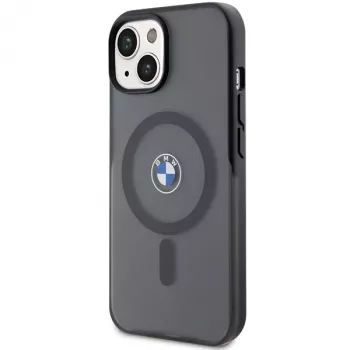 Coque rigide IML Signature MagSafe BMW BMHMP15MDSLK pour iPhone 15 Plus / 14 Plus 6,7 pouces Noir