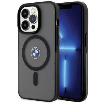 Coque rigide IML Signature BMW pour Apple iPhone 15 Pro 6,1 pouces Noir MagSafe