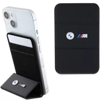 BMW M Edition Portefeuille MagSafe avec emplacement pour carte et support Noir