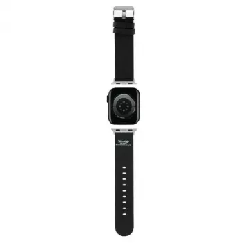 Hello Kitty HKAWMPSAPSK Bracelet Apple Watch 38/40/41mm Noir Silicone Motif Heads & Bows