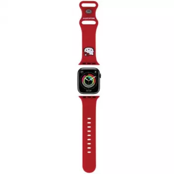Hello Kitty HKAWMSCHBLR Bracelet Apple Watch 38/40/41mm Rouge Silicone Kitty Head
