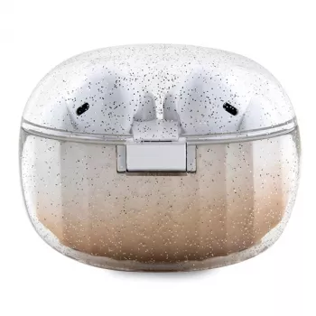 Écouteurs Bluetooth TWS Guess Glitter Gradient avec boîtier de charge (or)