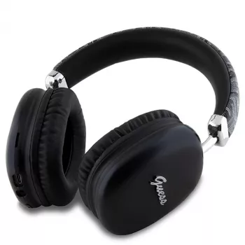 Casque Bluetooth Guess Gcube Metallic Script Logo On-Ear noir