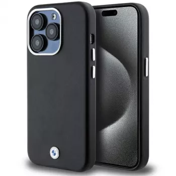 BMW coque rigide Signature Wrapped Metal MagSafe pour iPhone 14 Pro Max 6,7 inch noire